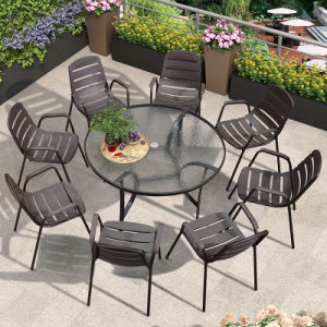 Buiten Rattan Tuin Tafel En Stoelen Polyester 3 Piece Wicker Patio Set