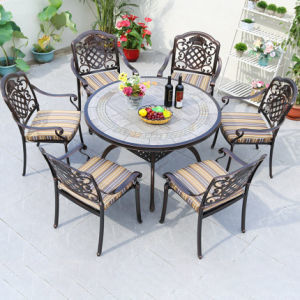 UV-bestendige stof buiten eethoekset met 5 jaar garantie en aanpasbare rotan kleur