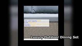 Outdoor rotan sectionele bank Hotel Resort eetset